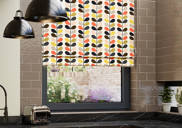 Orla Kiely Multi Stem, Tomato - Twist&Fit Roman Blind - Image 5